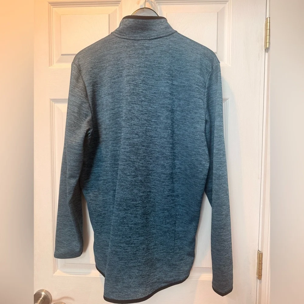 Men’s Under Armour Green & black Heather Fleece 1/4 Zip Pullover - Picture 2 of 4